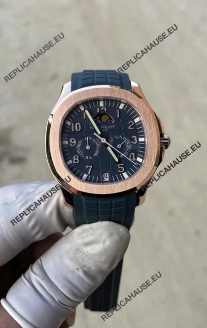 Patek Philippe Super Clone Aquanaut 5261R Swiss Replica in Rose Gold - 1:1 Mirror Edition