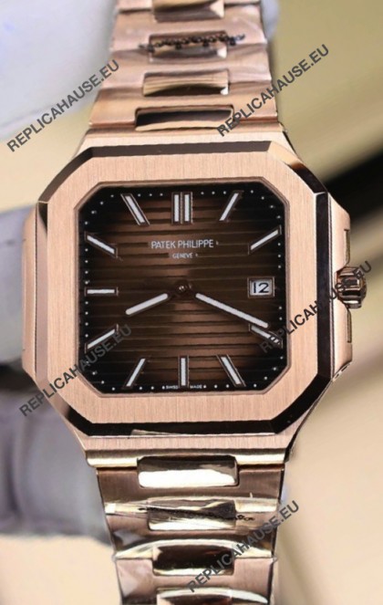 Patek Philippe Cubitus 5821 Rose Gold Brown Dial Swiss Replica Watch