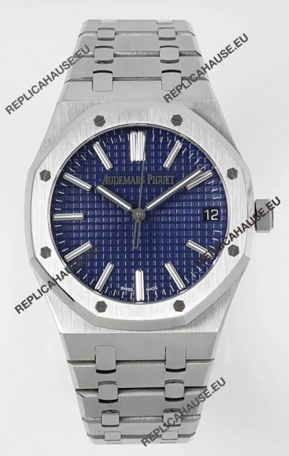 Audemars Piguet Royal Oak 15510 41MM 50th Anniversary Blue Dial 904L Steel 1:1 Mirror Replica