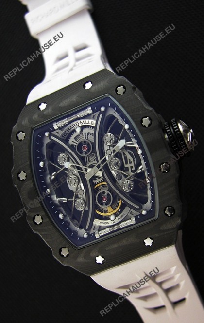 Richard Mille RM53-01 Pablo Mac Donough Black Carbon Case Swiss Replica Watch 