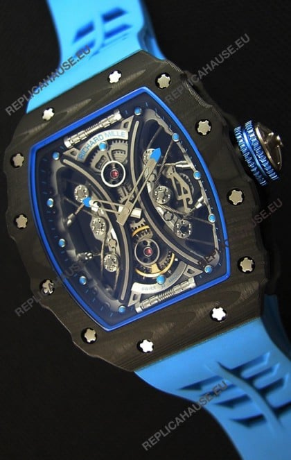 Richard Mille RM53-01 Pablo Mac Donough Carbon Case Swiss Replica Watch 