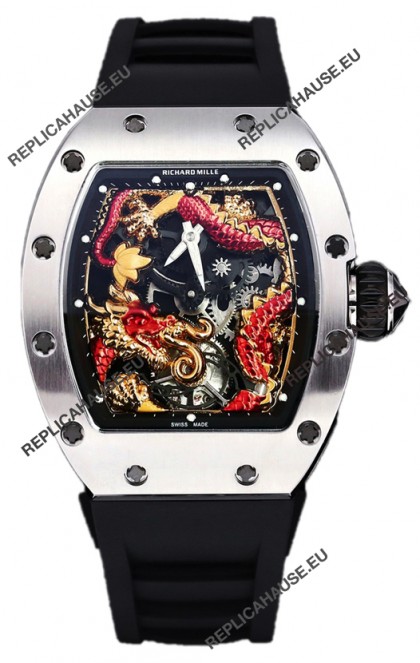 Richard Mille RM057 Dragon Dial Stainless Steel Watch in Swiss Automatic Movement