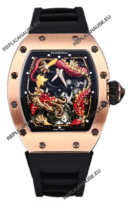 Richard Mille RM057 Dragon Dial Rose Gold Watch in Swiss Automatic Movement