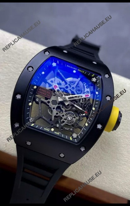 Richard Mille RM035 AMERICAS Black DLC Casing 1:1 Swiss Replica Watch 
