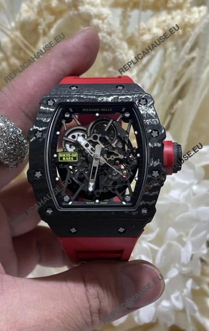 Richard Mille 035-02 Black NTPT Real Vaucher Movement Super Clone Watch 