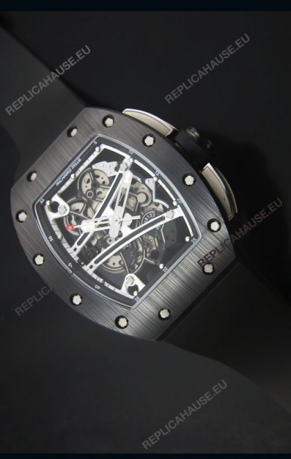 Richard Mille RM061 Ceramic Case Swiss Black and White Bezel Replica Watch