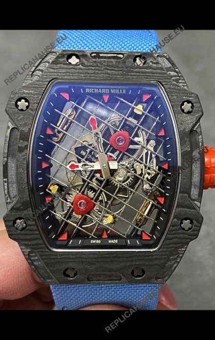 Richard Mille RM27-04 Carbon Fiber Casing 1:1 Swiss Replica Watch 