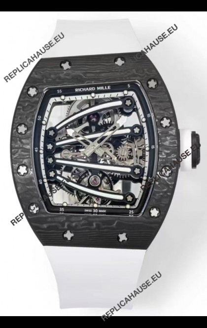 Richard Mille Super Clone RM59-01 Carbon NTPT Case Black Dial Swiss Replica Watch