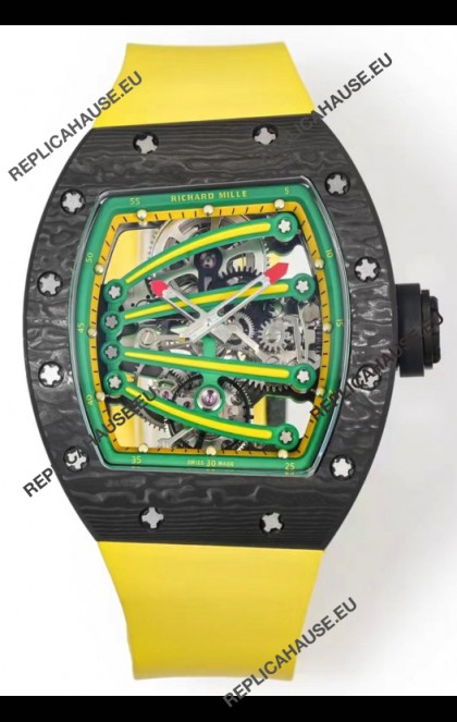 Richard Mille Super Clone RM59-01 Carbon NTPT Case Green Dial Swiss Replica Watch