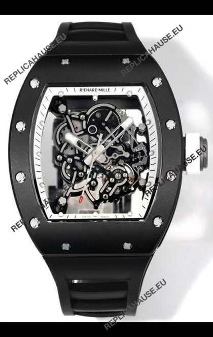 Richard Mille Super Clone RM055 Ceramic Casing with Genuine Tourbillon Watch 