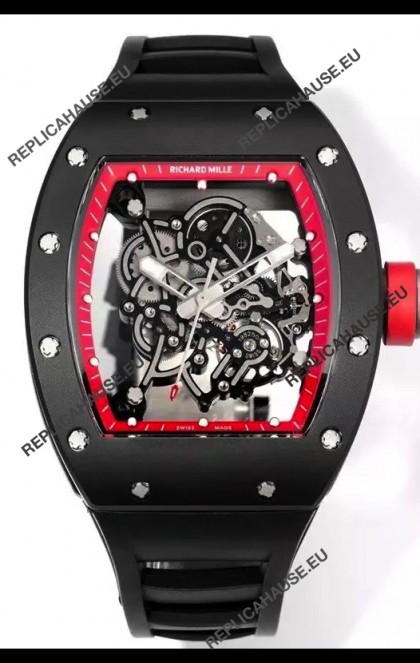 Richard Mille Super Clone RM055 Ceramic Casing with Genuine Tourbillon Watch 