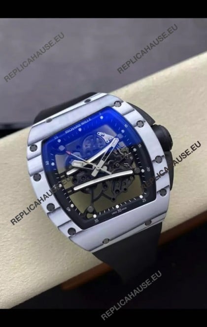 Richard Mille Super Clone RM61-01 Yohan Blake White Quartz NTPT Casing Tourbillon Movement 