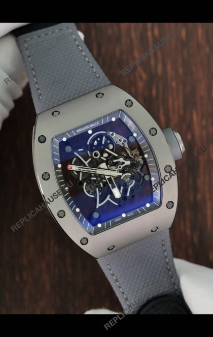 Richard Mille Super Clone RM055 Ceramic/Titanium Grey Casing with Genuine Tourbillon Watch 
