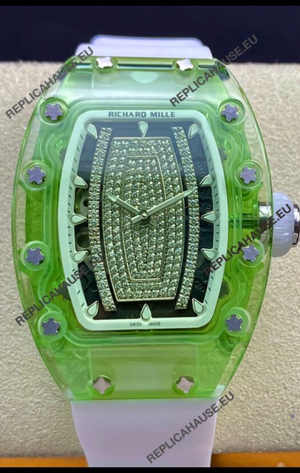 Richard Mille RM-07-02 Green Sapphire Ladies 1:1 Mirror Replica Watch 