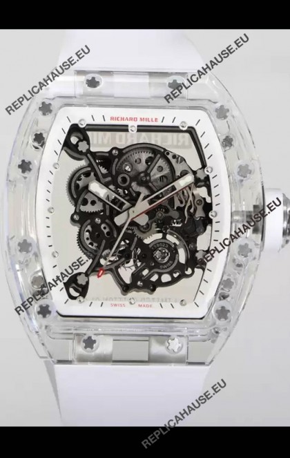 Richard Mille RM055 Transparent Sapphires Casing with Genuine Tourbillon Super Clone Watch