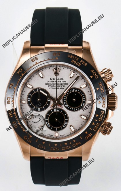 Rolex Daytona Super Clone 116518 Rose Gold Meteorite Dial Original Cal.4130 Movement