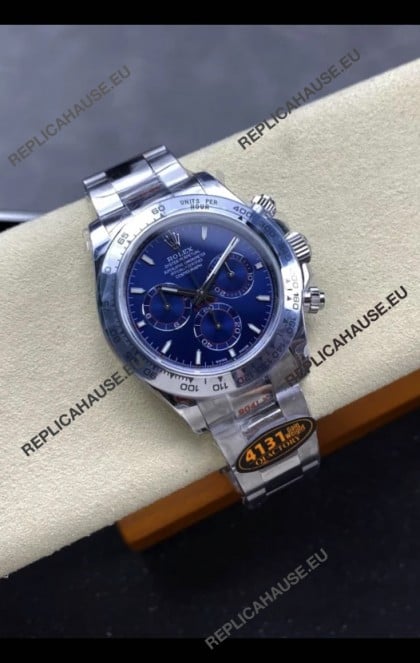 Rolex Daytona Super Clone M116509 Original Cal.4131 Movement - 904L Steel Watch in Blue Dial