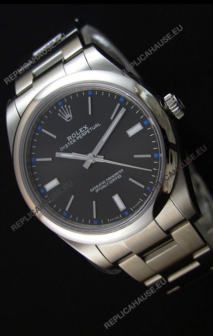 Rolex Oyster Perpetual Cal.3132 Movement Swiss Black Dial Oyster Strap - Ultimate 904L Steel Watch 