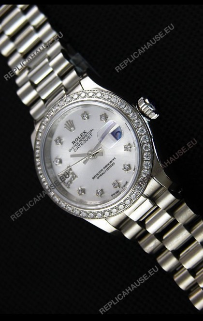 Rolex Datejust Ladies Star Diamonds Markers Swiss Watch CAL.2236 Movement 1:1 Mirror Replica