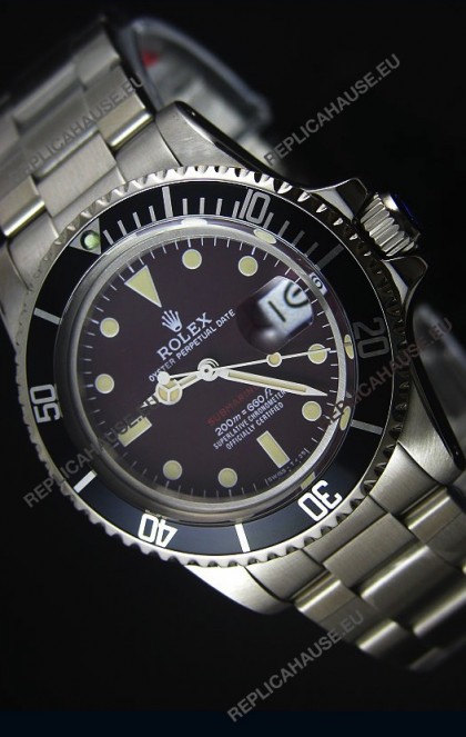 GOLDMOVEMENT - Rolex Submariner 1680 Vintage Edition Coffee Dial Swiss Watch 1:1 Mirror Replica Edition