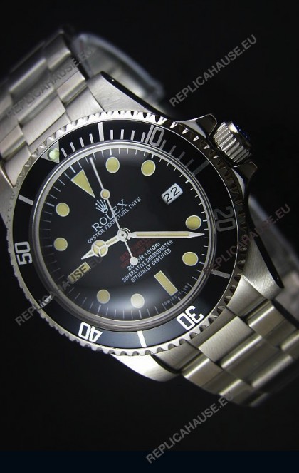 STEELMOVEMENT - Rolex Sea Dweller Double Red 1665 Vintage Edition Japanese Movement Watch
