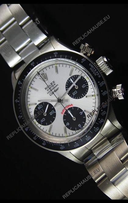 Rolex Daytona Vintage 6263 for CARTIER Edition Swiss Replica Watch with Black Bezel
