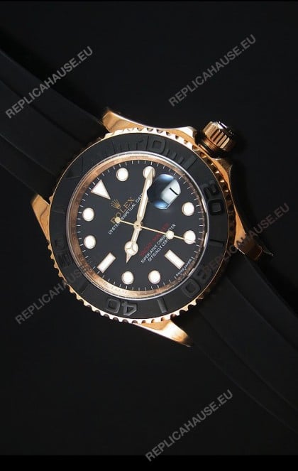 Rolex Yachtmaster 116655 Everose Gold Ceramic 1:1 Ultimate Mirror Replica Watch