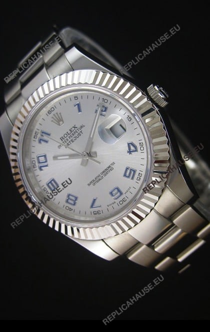 Rolex Datejust II 41MM with Cal.3136 Movement Swiss Replica Watch in Arabic Numerals