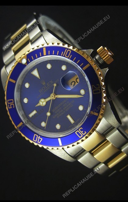 Rolex Submariner 16613 Two Tone Swiss Replica 1:1 Watch with Swiss 3135 Movement 