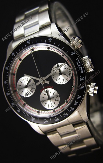 Rolex Daytona Paul Newman Blacked out Swiss Replica Watch - 904L Steel Watch 