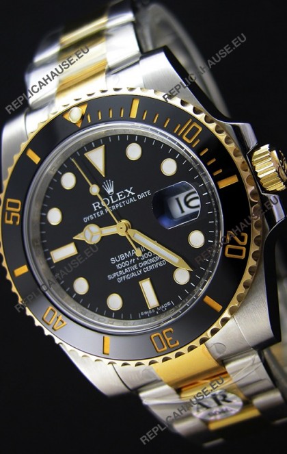 Rolex Submariner Date Ceramic Two Tone 116613 - Replica 1:1 Mirror - Ultimate 904L Steel Watch 
