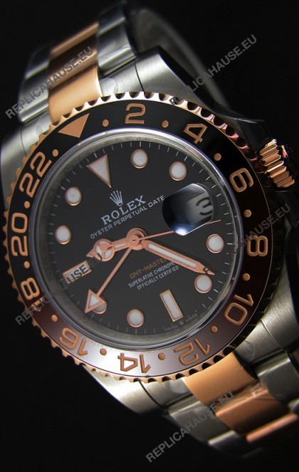 Rolex GMT Masters II 126711CHNR Two Tone Rose Gold Swiss Replica - Ultimate 904L Steel Watch