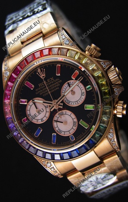 Rolex Cosmograph Daytona 116595RBOW Rose Gold 1:1 Mirror Cal.4130 Movement - Ultimate 904L Steel Watch