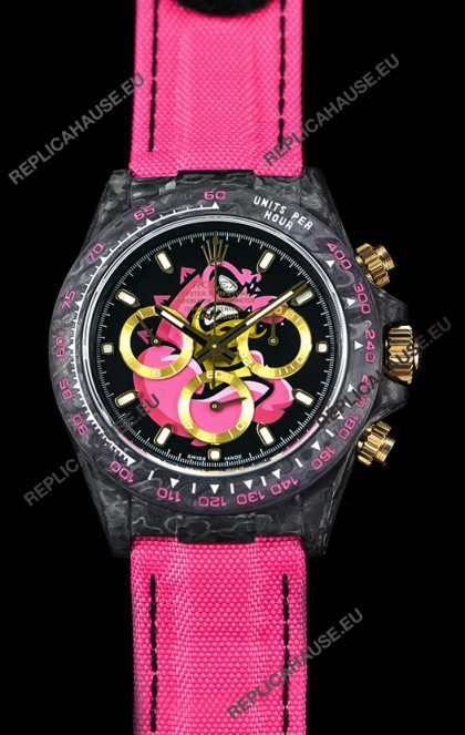 Rolex Daytona CHRONUSART Forged Cabon Casing 1:1 Mirror Replica Multicolored Dial