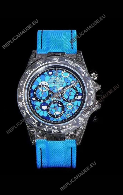 Rolex Daytona CHRONUSART Forged Cabon Casing 1:1 Mirror Replica Multicolored Dial