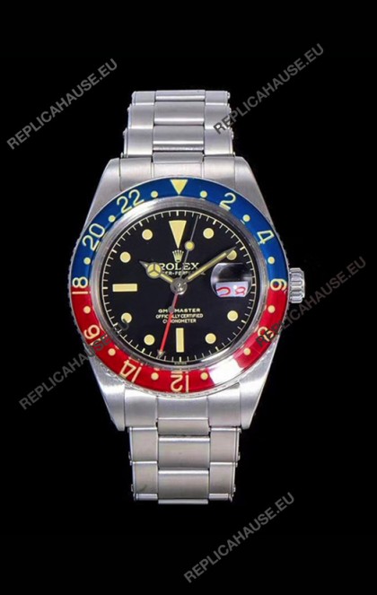 Rolex GMT Master 1675 PEPSI Vintage Edition Swiss Replica Watch 