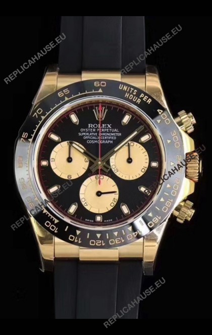 Rolex Daytona 116508 Yellow Gold Original Cal.4130 Movement - 1:1 Mirror 904L Steel Watch