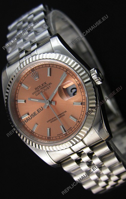 Rolex Datejust Japanese Replica Watch - Champange Dial in 36MM with Jubilee Strap