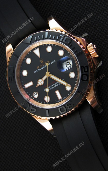 Rolex Yachtmaster Everrose Gold Japanese Replica Watch - 40MM