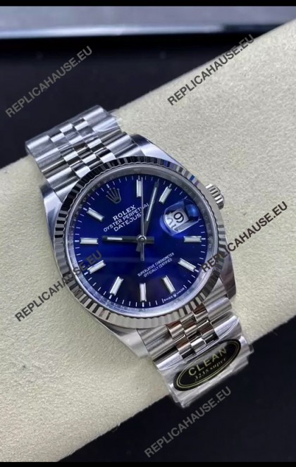 Rolex Datejust Cal.3235 Movement 1:1 Mirror Replica 904L Steel 36MM - Blue Dial