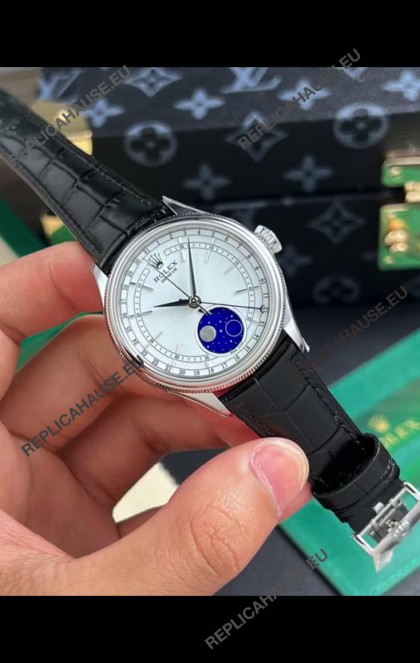 Rolex Cellini Moonphase 904L Stainless Steel REF# 50535 Swiss Replica Watch