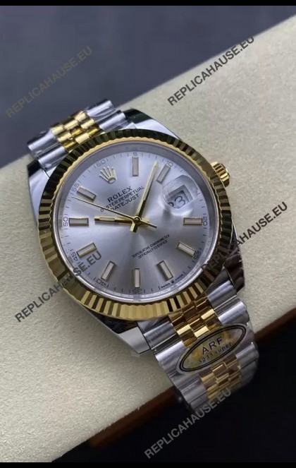 Rolex Datejust M126333 41MM ETA3235 72 Hours Power Steel Dial Jubilee 1:1 Mirror Replica Yellow Gold 904L Steel