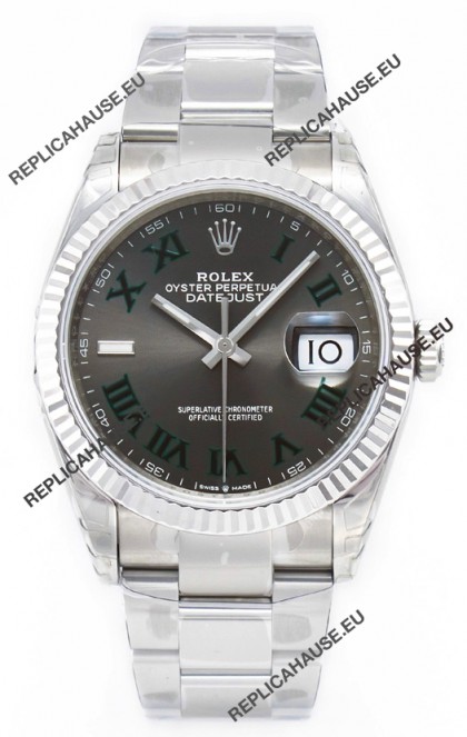 Rolex Datejust 126330 Wimbledon 41MM ETA3235 Grey Dial 72 Hours Power 1:1 Mirror Replica