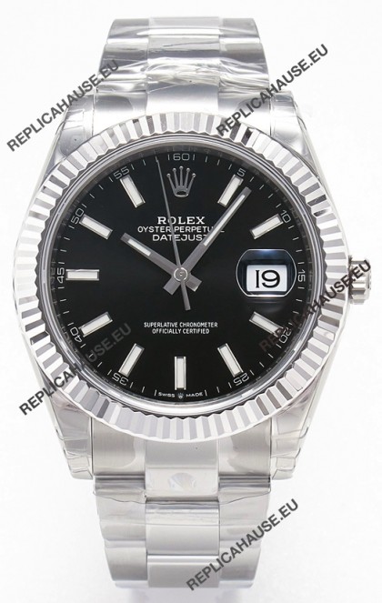 Rolex Datejust 126334 41MM ETA3235 72 Hours Power Black Dial Oyster 1:1 Mirror Replica