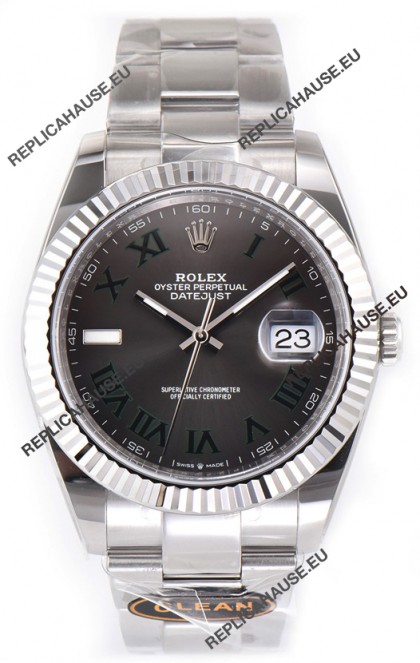 Rolex Datejust 126334 Wimbledon 41MM ETA3235 Slate Dial 72 Hours Power 1:1 Mirror Replica