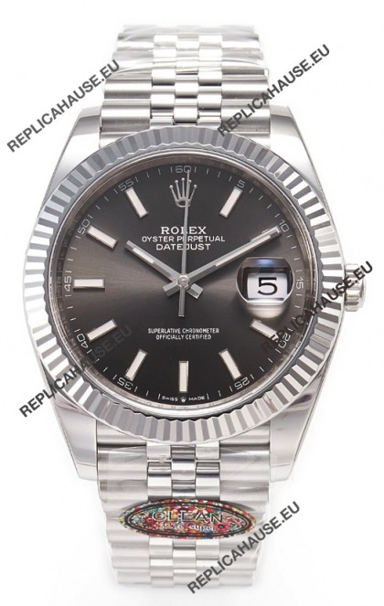 Rolex Datejust 126334 41MM ETA3235 72 Hours Power Grey Dial Oyster 1:1 Mirror Replica