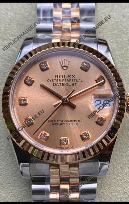 Rolex Datejust 278271 31MM Swiss Replica in 904L Steel in Champange Dial - 1:1 Mirror Replica