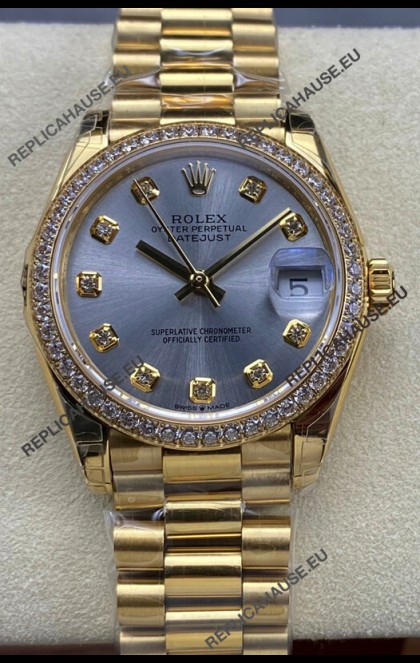 Rolex Datejust 31MM Swiss Watch in 904L Steel Yellow Gold Watch 1:1 Mirror Replica