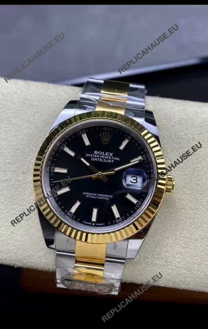 Rolex Datejust 126331 41MM ETA 3235 Swiss 1:1 Mirror Replica Watch in Yellow Gold 904L Steel 