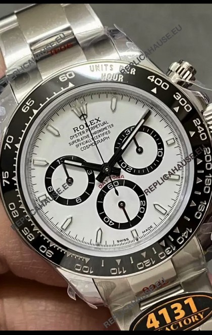 Rolex Cosmograph Daytona M126500LN White Dial Cal.4131 Movement - 904L Steel Watch